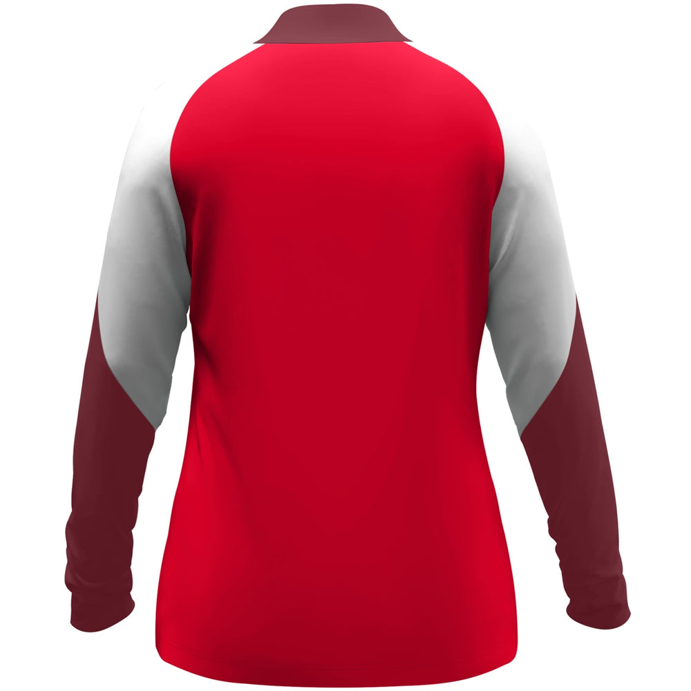 JAKO Ziptop Dynamic Damen (rot/weiß/dunkelrot)