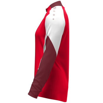 JAKO Ziptop Dynamic Damen (rot/weiß/dunkelrot)