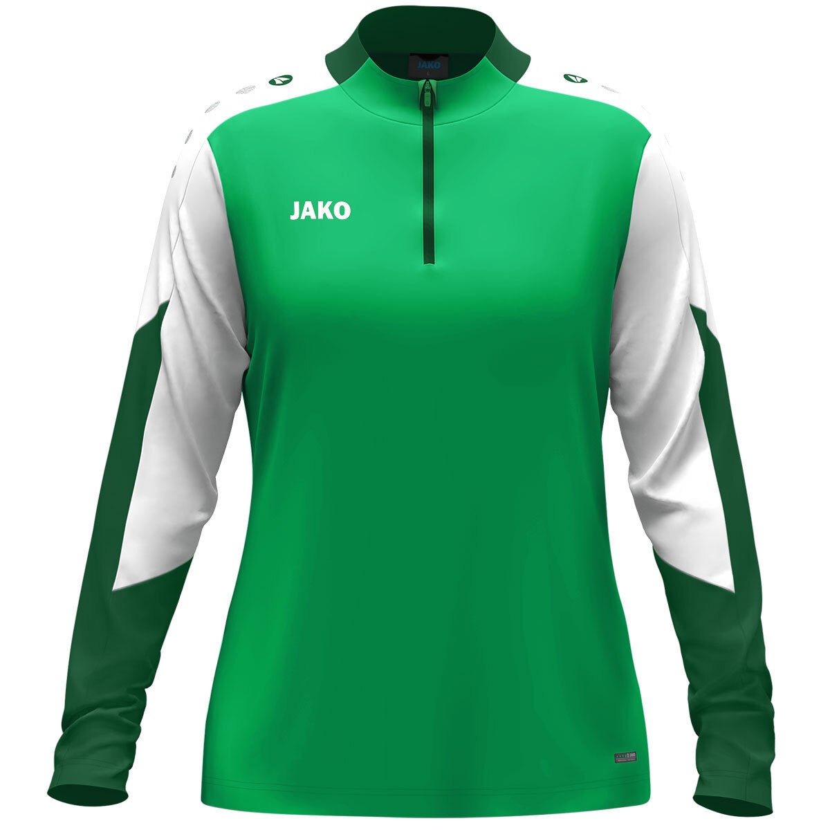 JAKO Ziptop Dynamic Damen (grün/weiß/dunkelgrün)