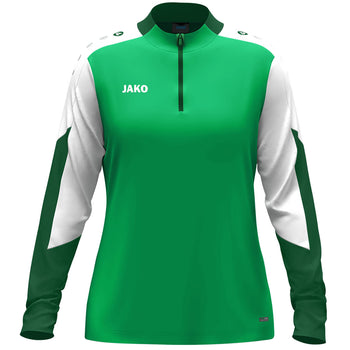 JAKO Ziptop Dynamic Damen (grün/weiß/dunkelgrün)