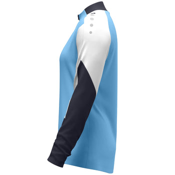 JAKO Ziptop Dynamic Damen (skyblue/weiß/marine)