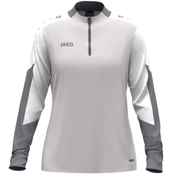 JAKO Ziptop Dynamic Damen (hellgrau/weiß/grau)