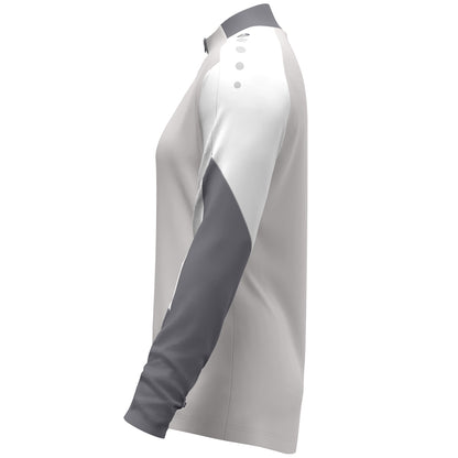 JAKO Ziptop Dynamic Damen (hellgrau/weiß/grau)