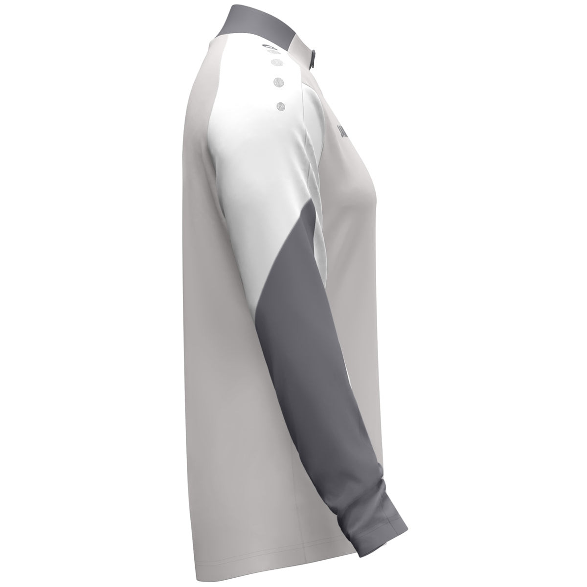 JAKO Ziptop Dynamic Damen (hellgrau/weiß/grau)