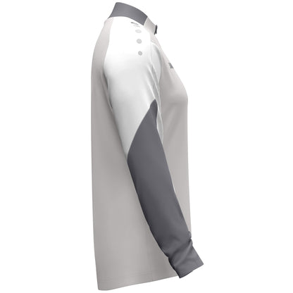 JAKO Ziptop Dynamic Damen (hellgrau/weiß/grau)