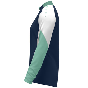 JAKO Ziptop Dynamic Damen (marine/weiß/minze)