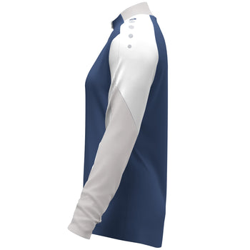 JAKO Ziptop Dynamic Damen (nachtblau/weiß/hellgrau)