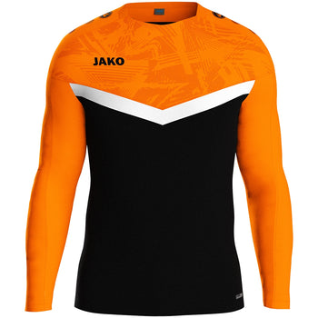 JAKO Sweat Iconic (schwarz/neonorange)