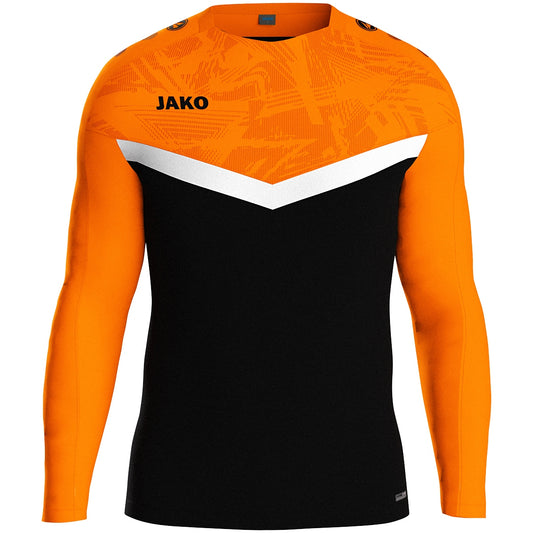JAKO Sweat Iconic (schwarz/neonorange)