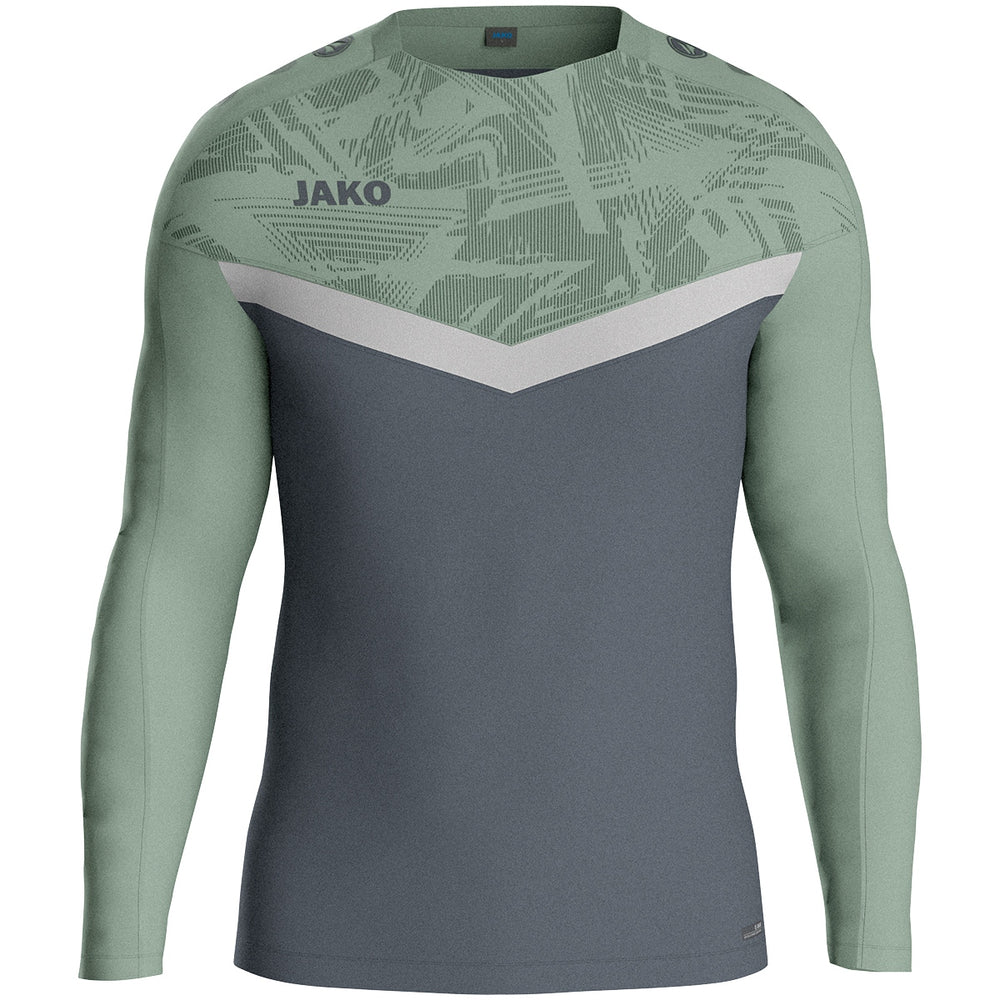JAKO Sweat Iconic (anthra light/mintgrün/soft grey)