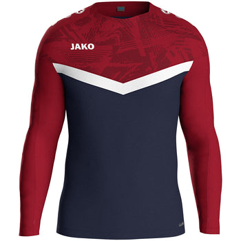 JAKO Sweat Iconic (marine/chili rot)