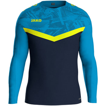 JAKO Sweat Iconic (marine/JAKO blau/neongelb)