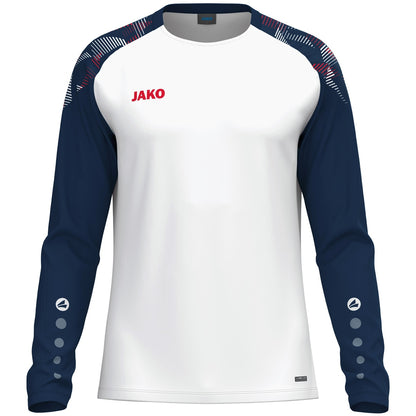 JAKO Longsleeve Sonic (weiß/marine/rot)