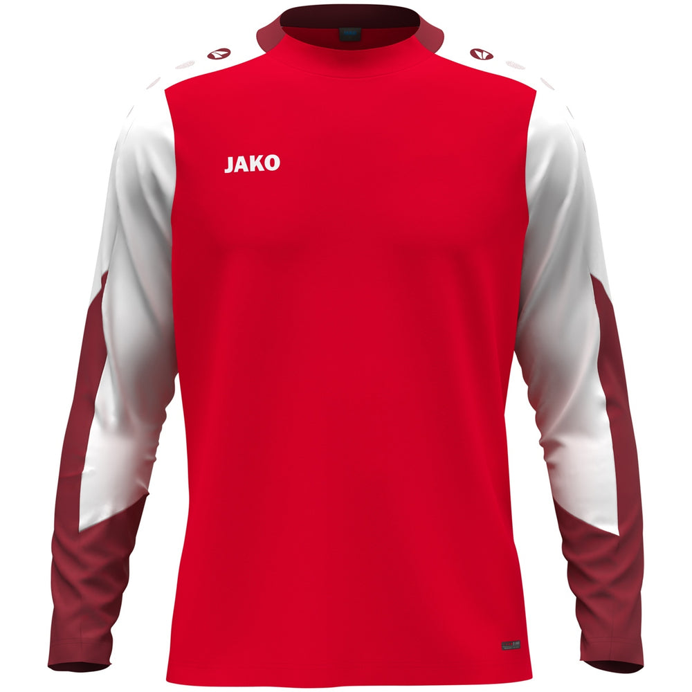 JAKO Longsleeve Dynamic (rot/weiß/dunkelrot)