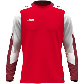 JAKO Longsleeve Dynamic (rot/weiß/dunkelrot)