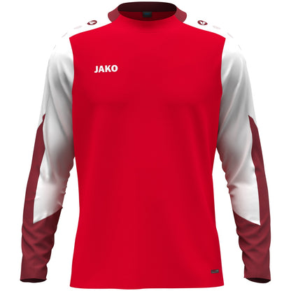 JAKO Longsleeve Dynamic (rot/weiß/dunkelrot)
