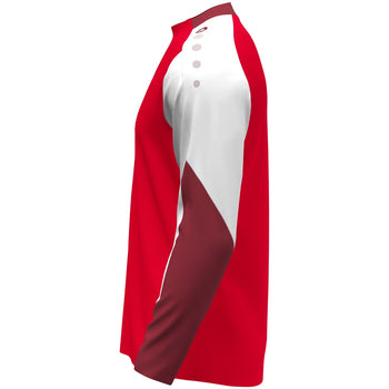 JAKO Longsleeve Dynamic (rot/weiß/dunkelrot)