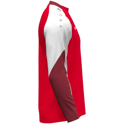 JAKO Longsleeve Dynamic (rot/weiß/dunkelrot)