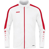 JAKO Polyesterjacke Power (weiß/rot)