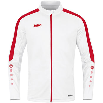 JAKO Polyesterjacke Power (weiß/rot)