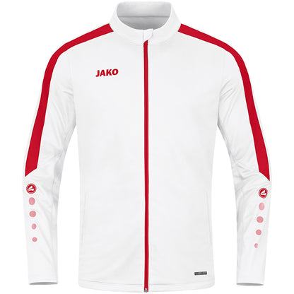 JAKO Polyesterjacke Power (weiß/rot)