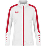 JAKO Polyesterjacke Power Damen (weiß/rot)