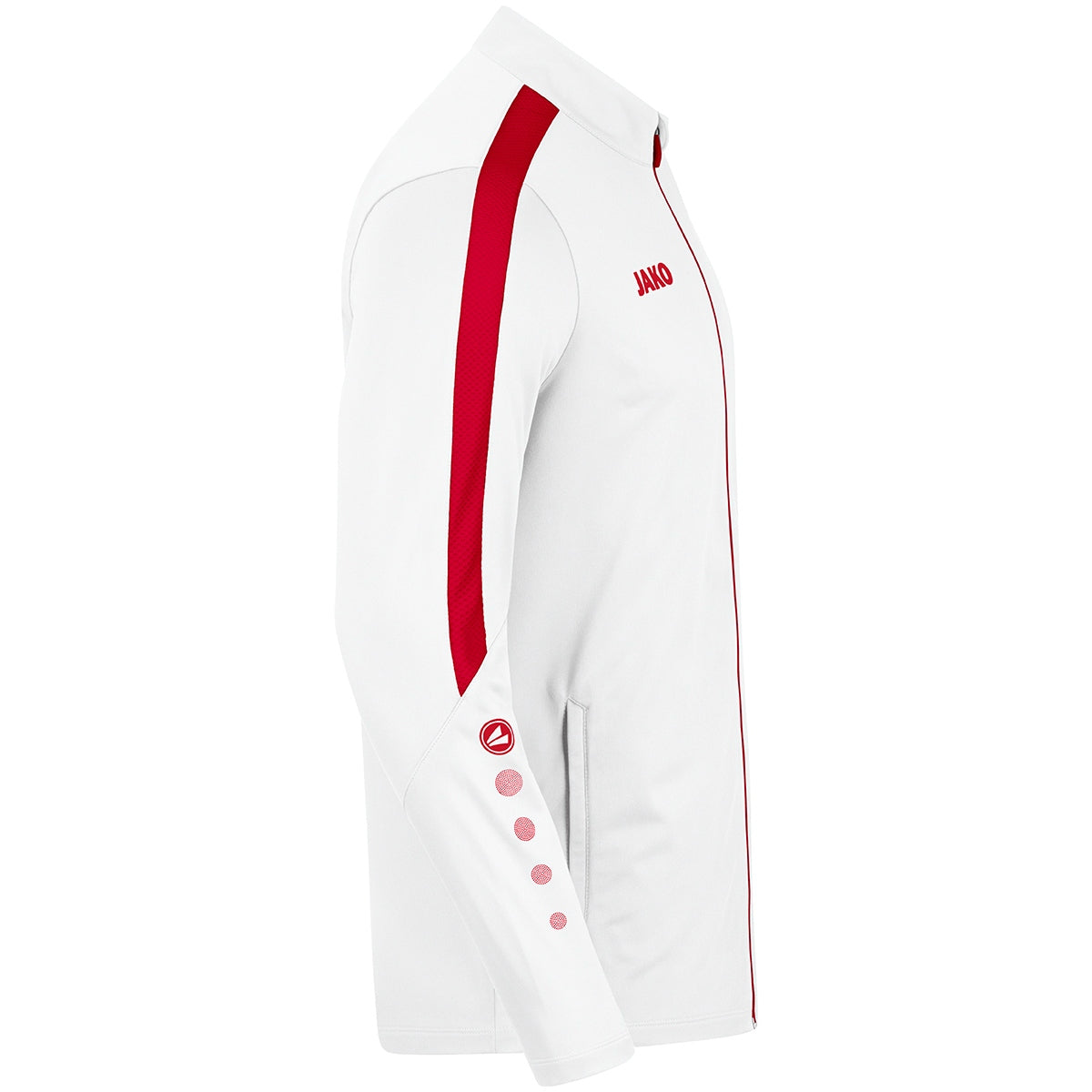 JAKO Polyesterjacke Power (weiß/rot)
