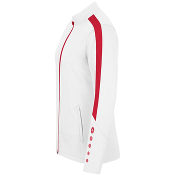 JAKO Polyesterjacke Power Damen (weiß/rot)
