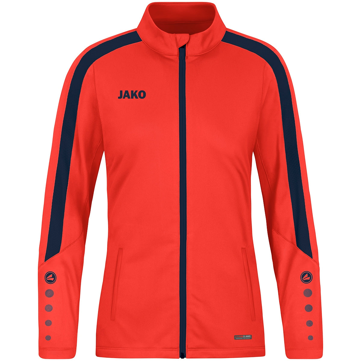 JAKO Polyesterjacke Power Damen (flame/marine)