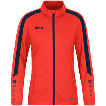 JAKO Polyesterjacke Power Damen (flame/marine)