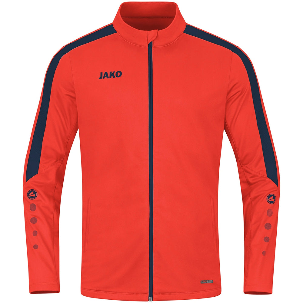 JAKO Polyesterjacke Power (flame/marine)