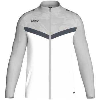 JAKO Polyesterjacke Iconic (weiß/soft grey/anthra light)
