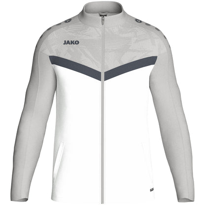 JAKO Polyesterjacke Iconic (weiß/soft grey/anthra light)