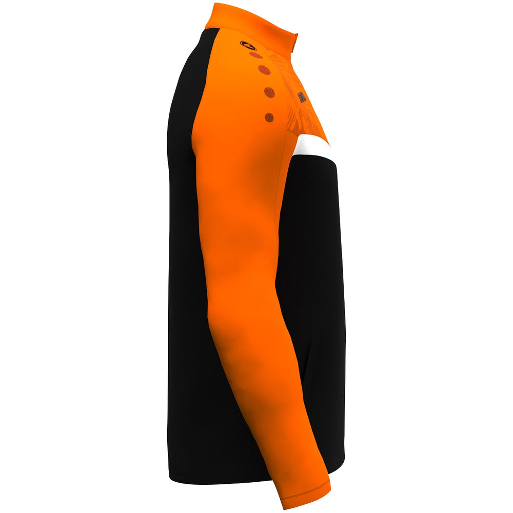 JAKO Polyesterjacke Iconic (schwarz/neonorange)