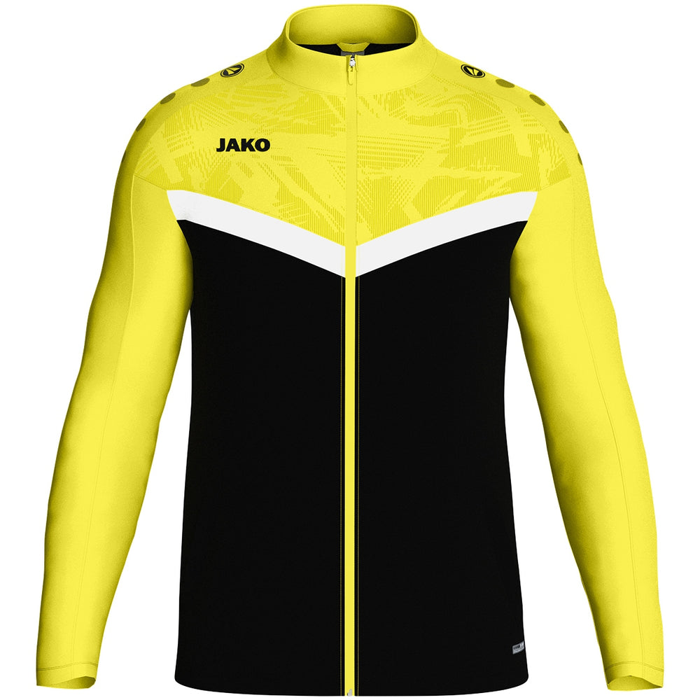 JAKO Polyesterjacke Iconic (schwarz/soft yellow)