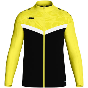 JAKO Polyesterjacke Iconic (schwarz/soft yellow)