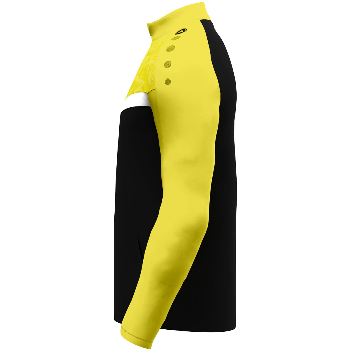 JAKO Polyesterjacke Iconic (schwarz/soft yellow)