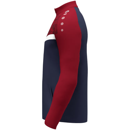 JAKO Polyesterjacke Iconic (marine/chili rot)