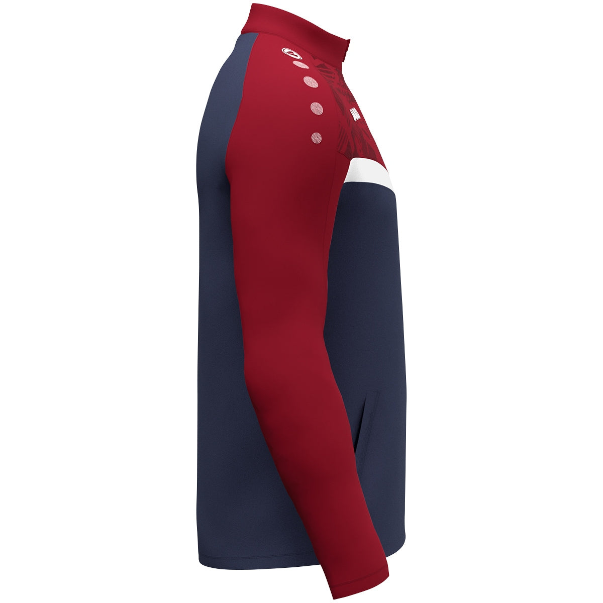 JAKO Polyesterjacke Iconic (marine/chili rot)
