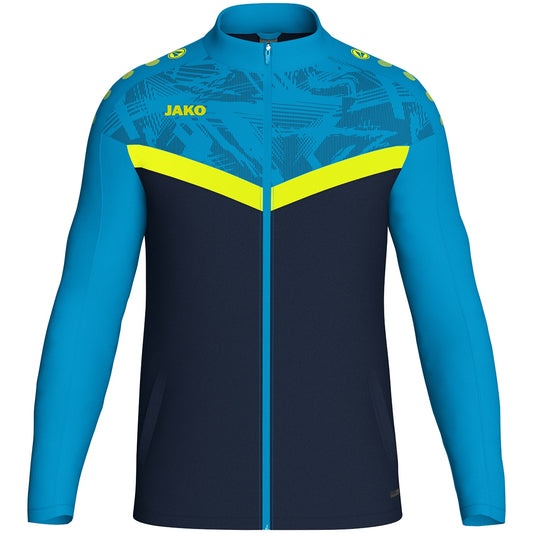 JAKO Polyesterjacke Iconic (marine/JAKO blau/neongelb)