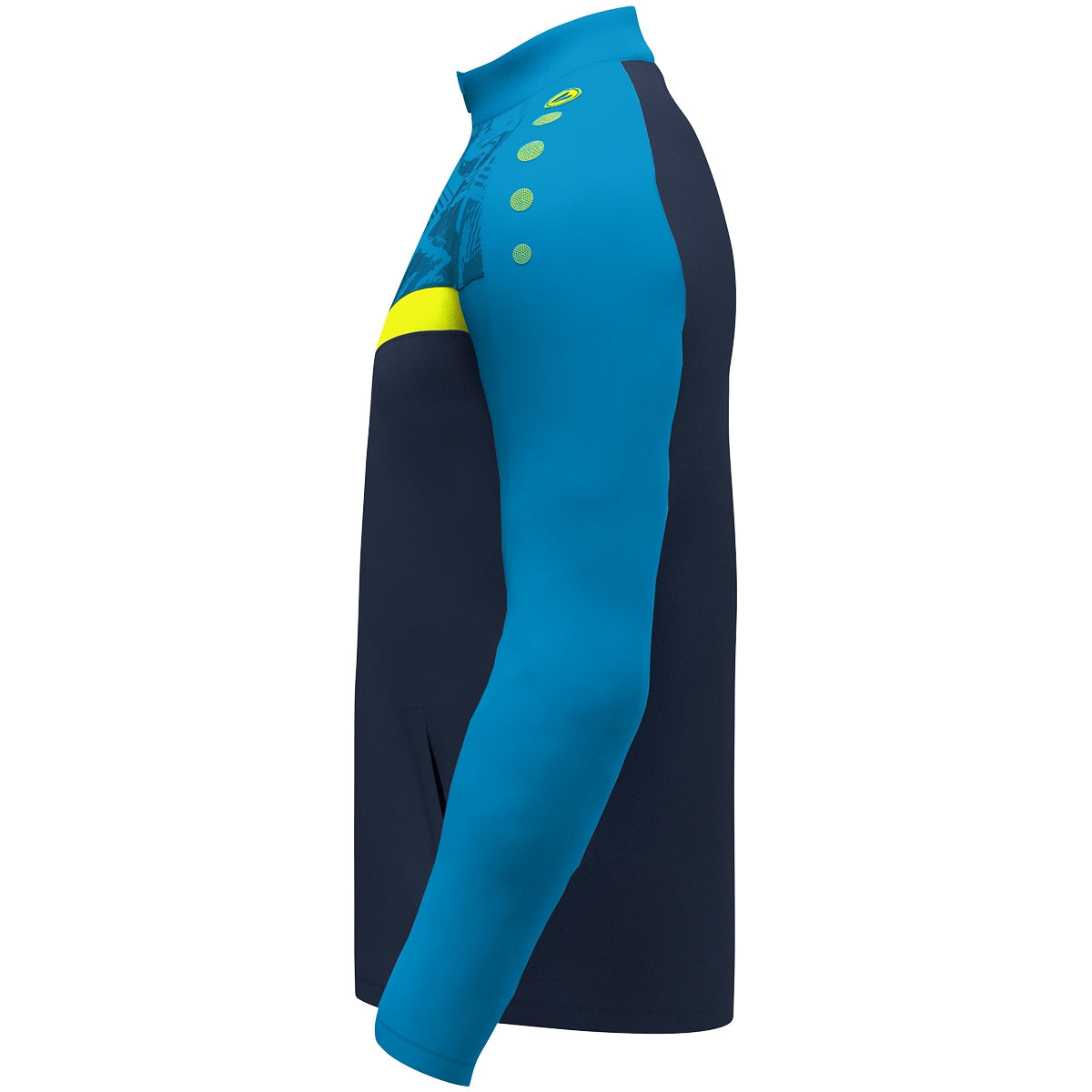 JAKO Polyesterjacke Iconic (marine/JAKO blau/neongelb)