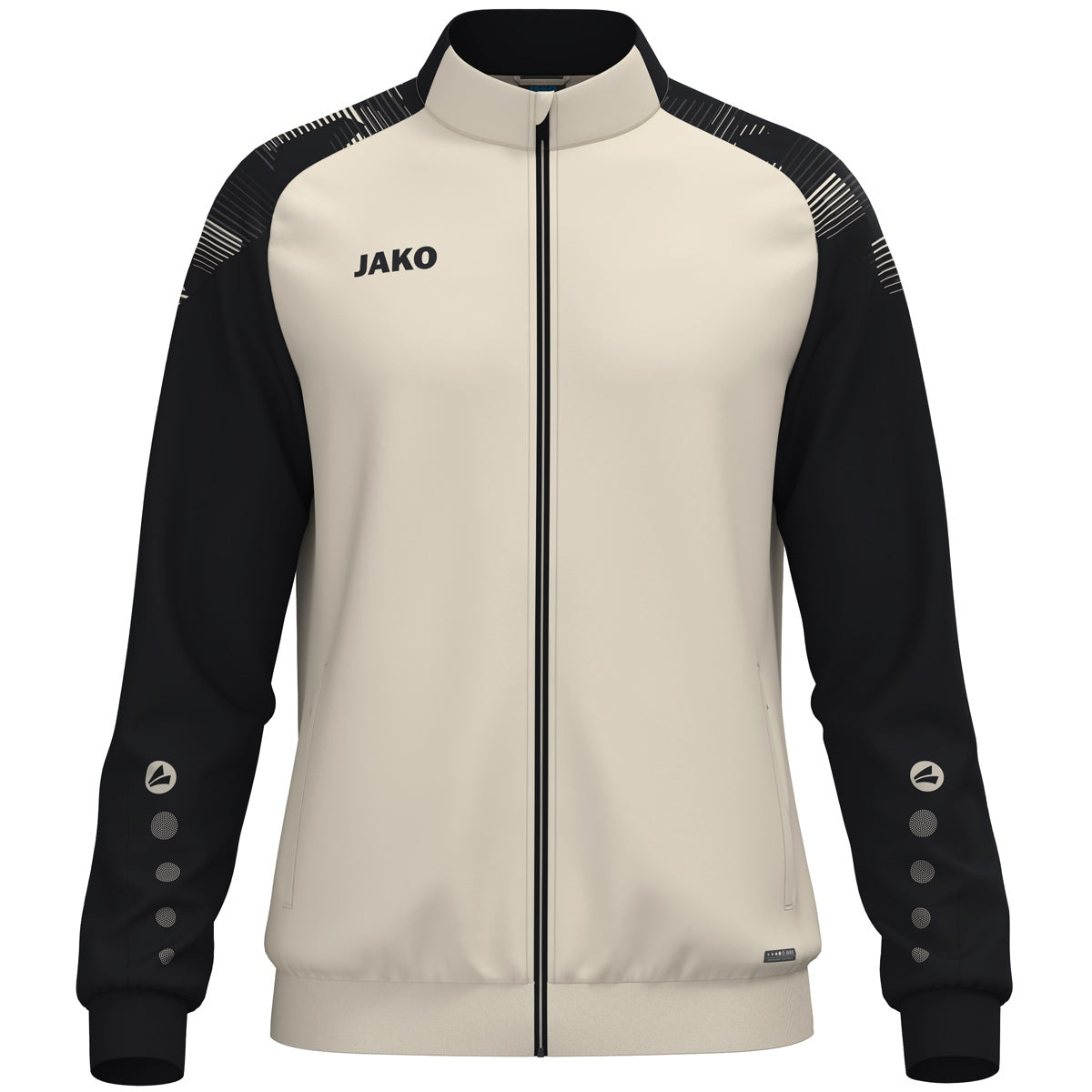 JAKO Polyesterjacke Sonic (off white/schwarz)