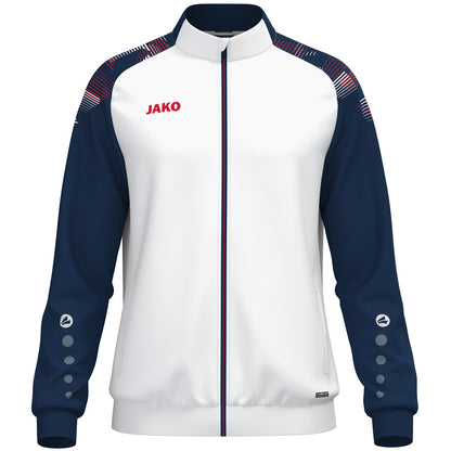 JAKO Polyesterjacke Sonic (weiß/marine/rot)
