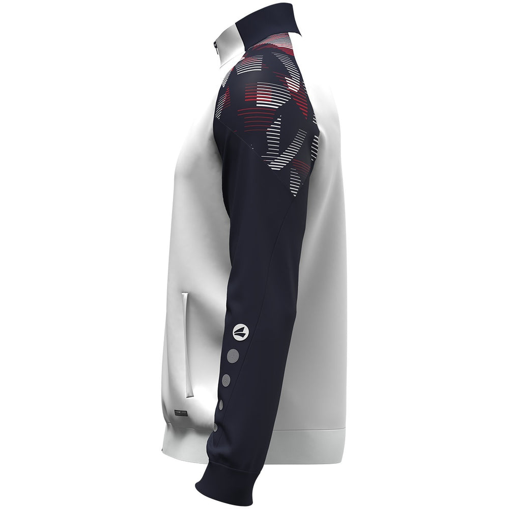 JAKO Polyesterjacke Sonic (weiß/marine/rot)