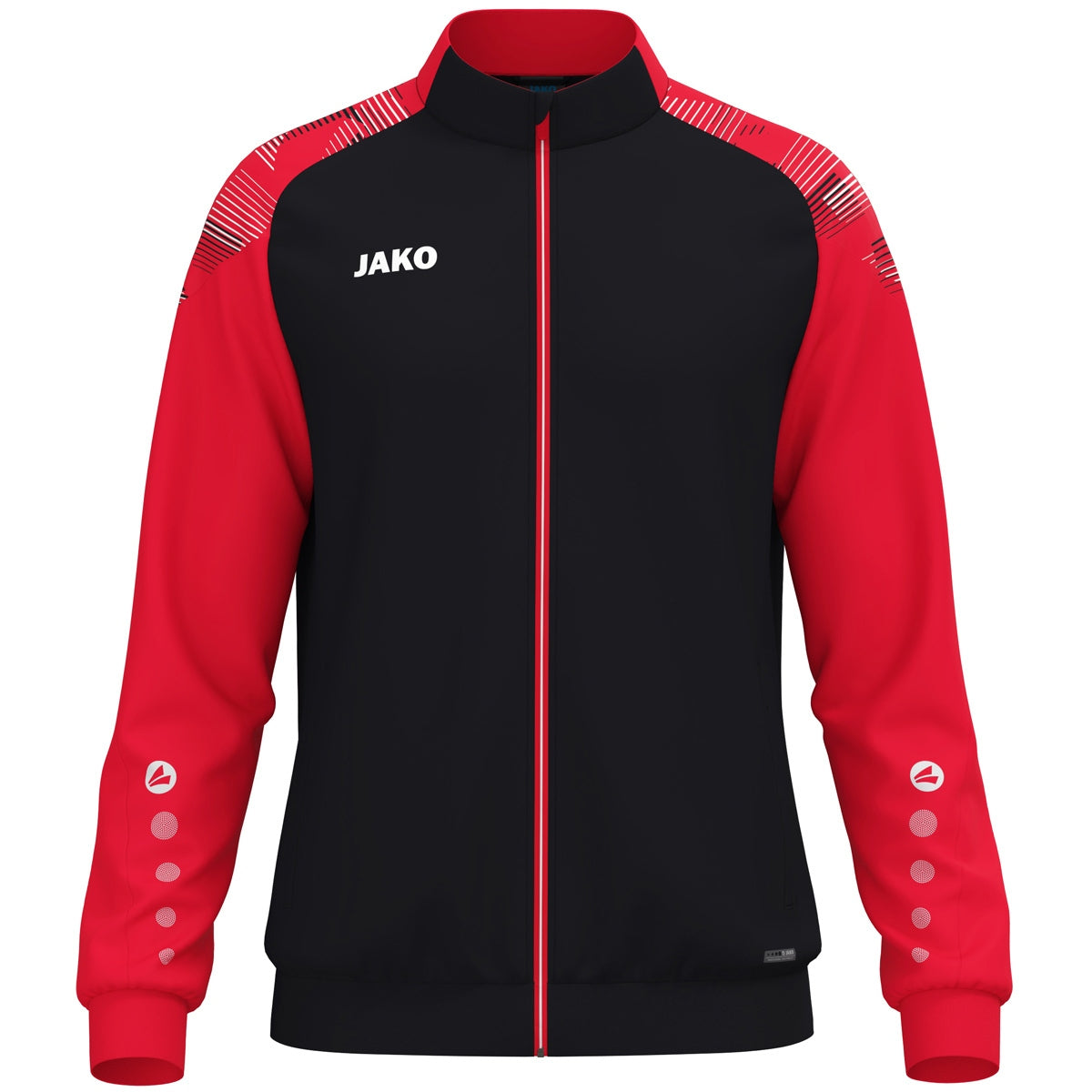 JAKO Polyesterjacke Sonic (schwarz/rot)