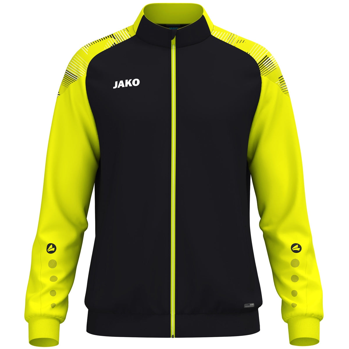 JAKO Polyesterjacke Sonic (schwarz/neongelb)