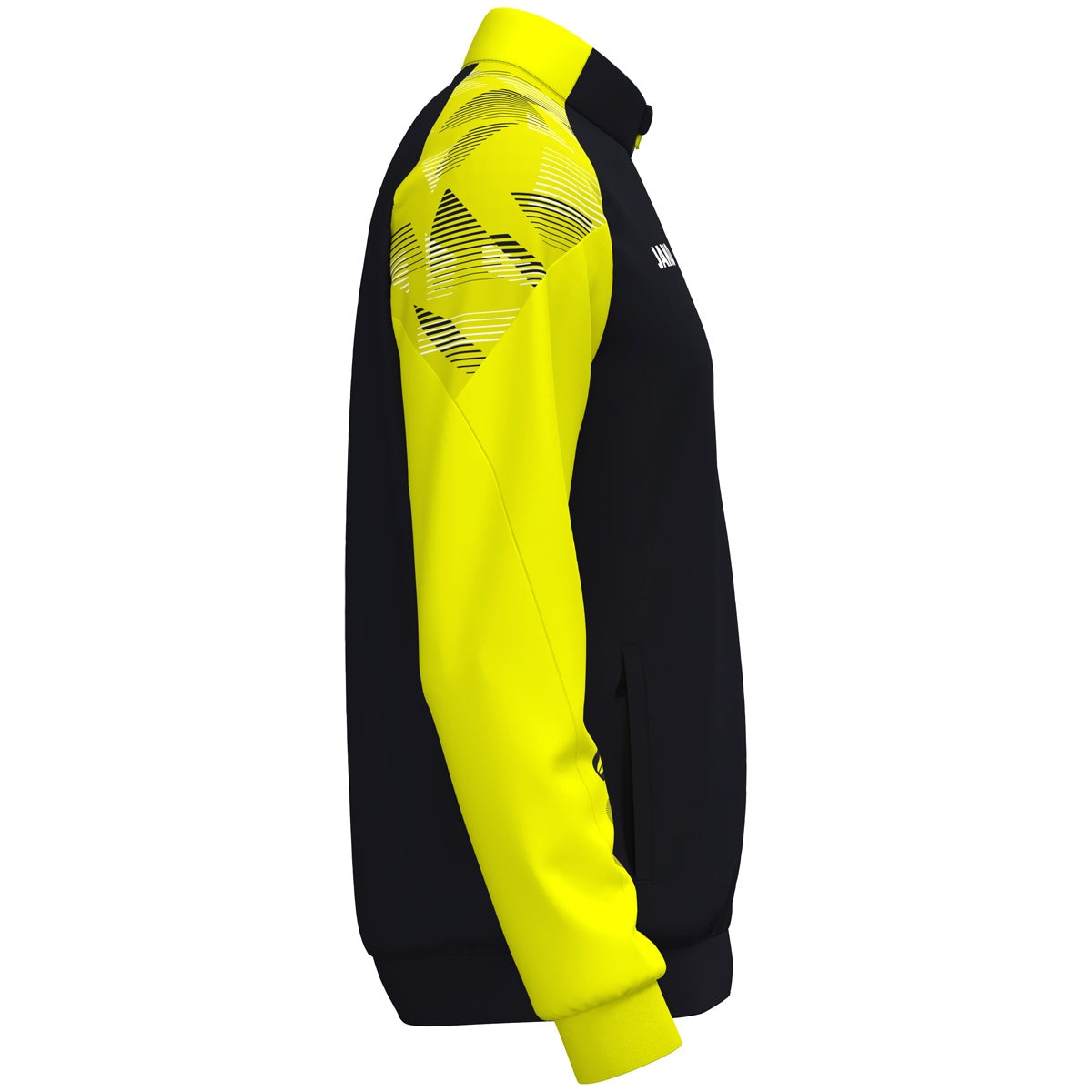 JAKO Polyesterjacke Sonic (schwarz/neongelb)