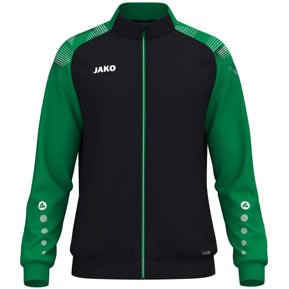 JAKO Polyesterjacke Sonic (schwarz/grün)