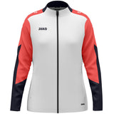 JAKO Polyesterjacke Dynamic Damen (weiß/coral/marine)