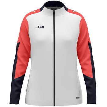 JAKO Polyesterjacke Dynamic Damen (weiß/coral/marine)